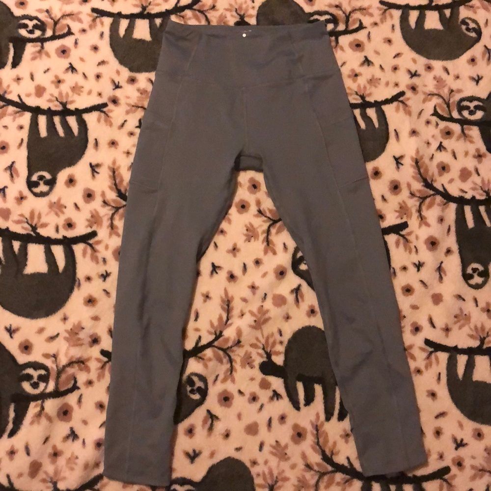 light blue leggings